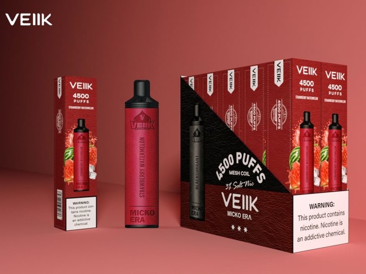 VEIIK Micko Era 4500 Puffs Vape - אבטיח תות: חווית ואפינג פירותית ומרעננת בישראל 2025